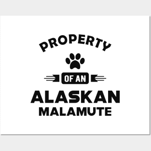 Alaskan Malamute - Property of an alaskan malamute Posters and Art